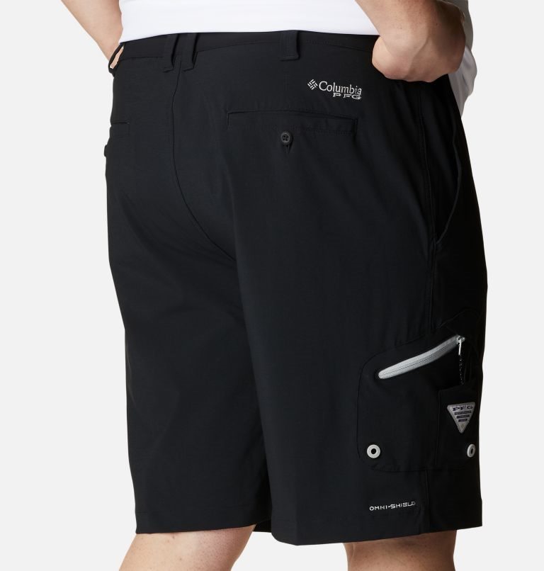 Pantaloni Scurti Columbia PFG Terminal Tackle Barbati Negrii | Plus Size MSZSQM817